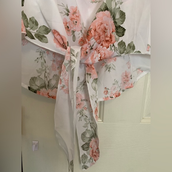 Beautiful, vintage, floral, print blouse size X large - Picture 5 of 13